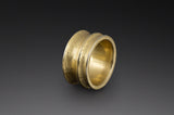 Two Row Horizontal Column Ring with Stones