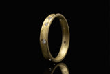 Single Row Column Ring, 18KY