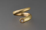 Spiral Sprig Ring with Diamond