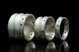 Single Row Column Ring, Silver
