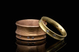 Two Row Horizontal Column Ring with Stones