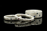 Flat Vertical Dig Ring with Diamonds