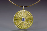 Medium Dig Shield Pendant with Stones