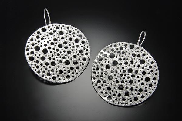 Large Round Siv Earring